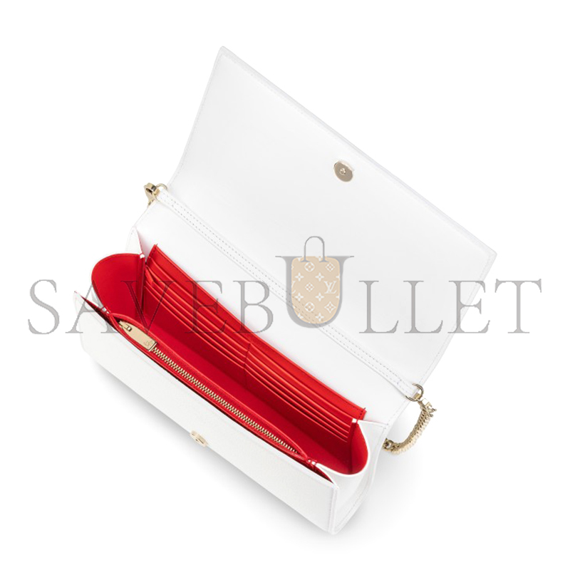 Chr1st1an louboutin paloma clutch grained calf leather and spikes 1175018w240 (23*14.5*5cm)